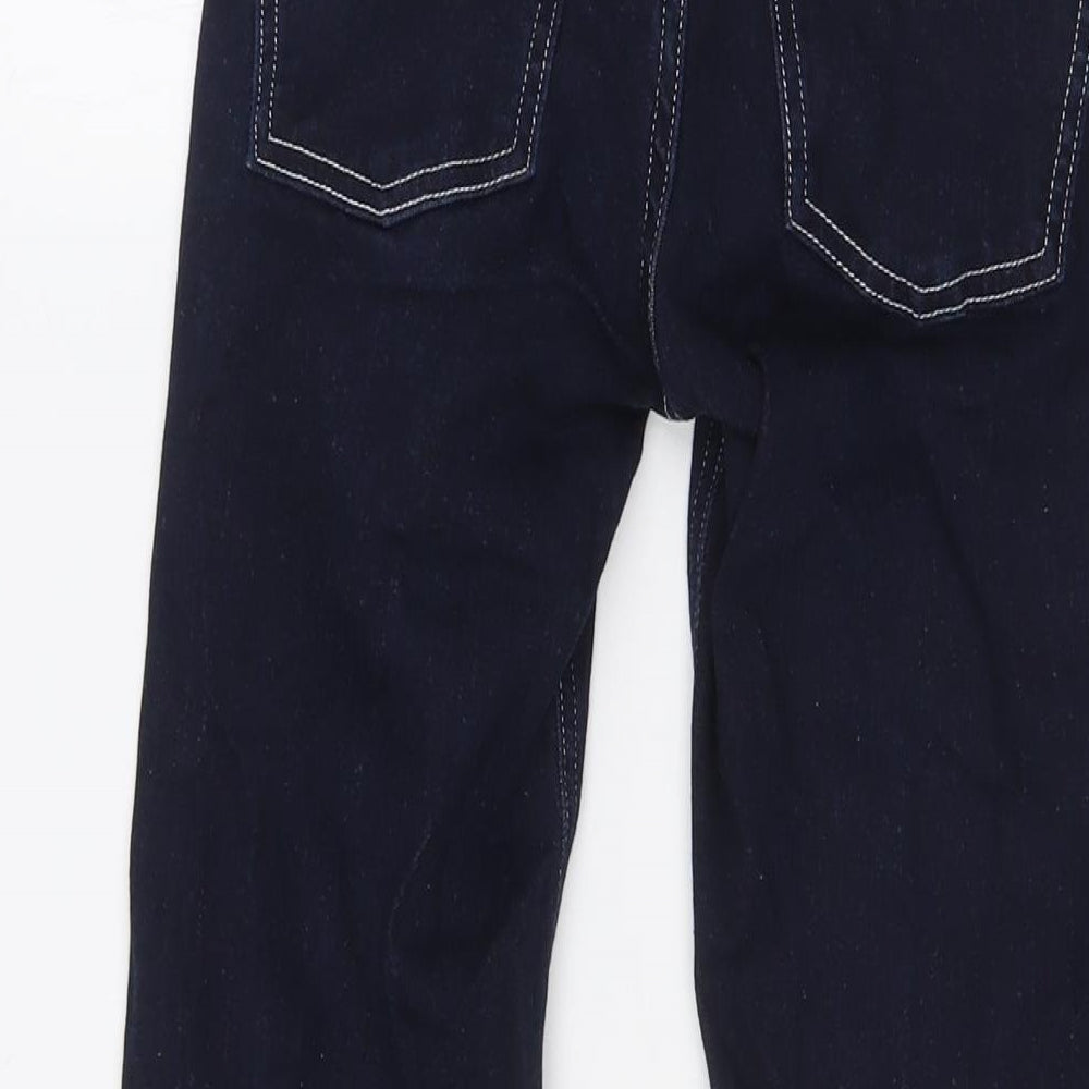 River Island Womens Blue Cotton Bootcut Jeans Size 6 L29 in Regular Zip - Denim