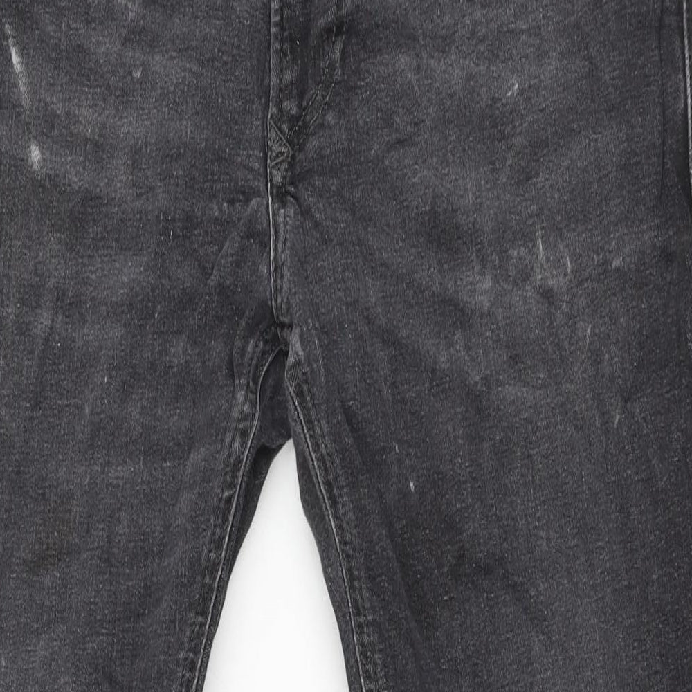 Diesel Mens Grey Cotton Skinny Jeans Size 34 in L32 in Slim Zip