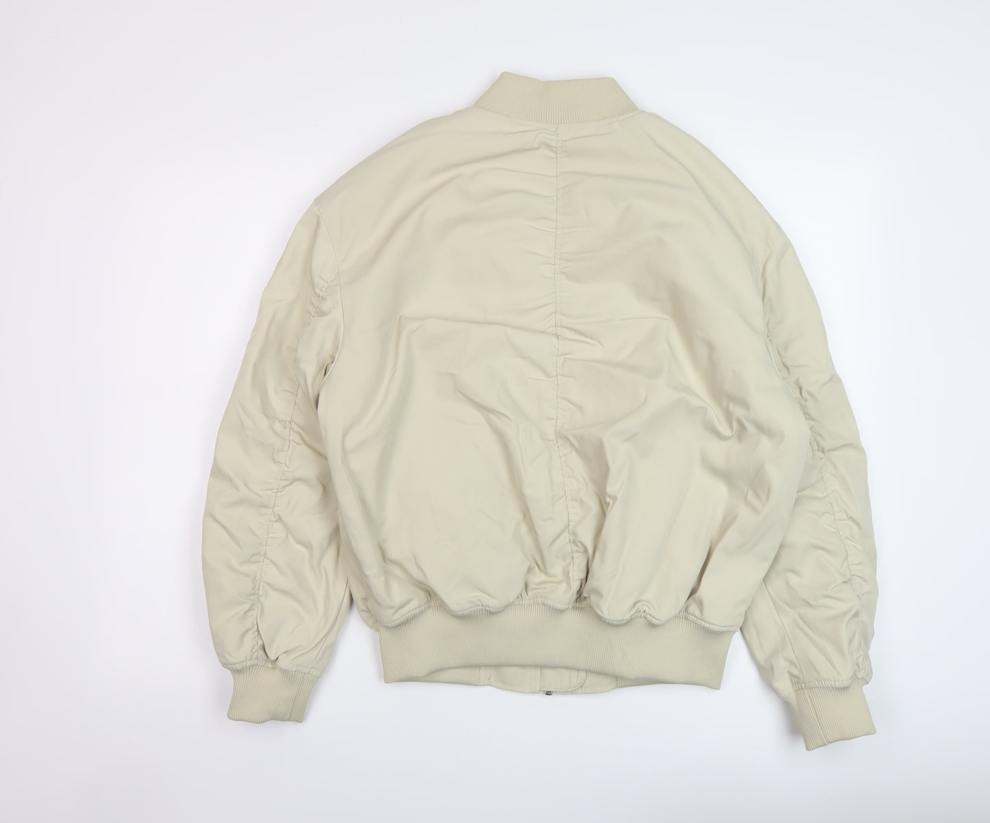 Marks and Spencer Womens Beige Bomber Jacket Jacket Size 8 Zip