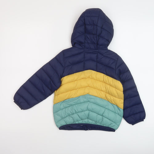 Marks and Spencer Boys Multicoloured Puffer Jacket Jacket Size 3-4 Years Zip