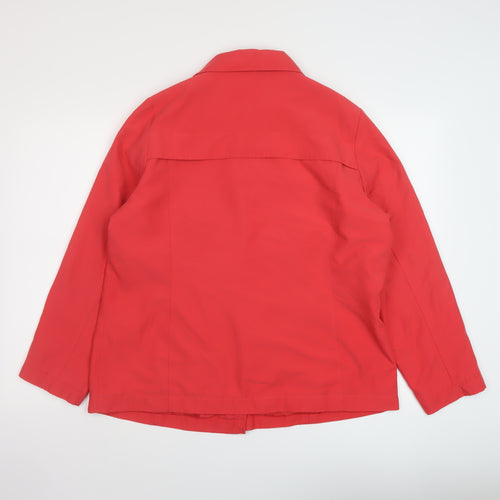 Classic Womens Pink Jacket Size 16 Button