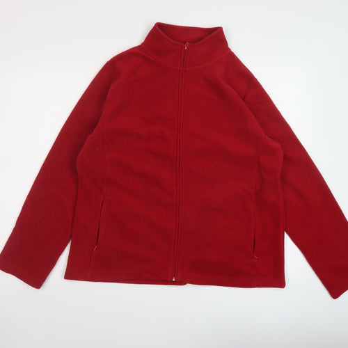 EWM Womens Red Jacket Size 14 Zip