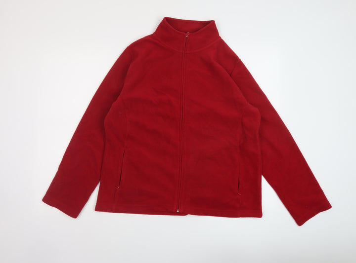 EWM Womens Red Jacket Size 14 Zip