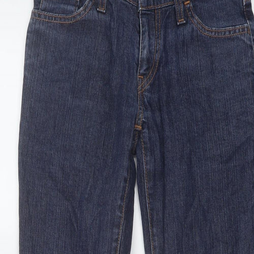 Levi's Womens Blue Cotton Flared Jeans Size 24 in L28 in Regular Button