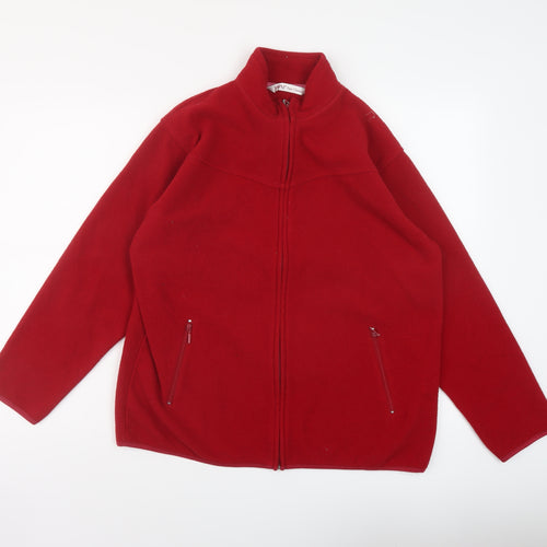 EWM Womens Red Jacket Size 14 Zip