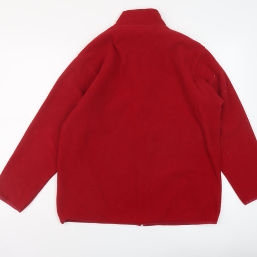 EWM Womens Red Jacket Size 14 Zip