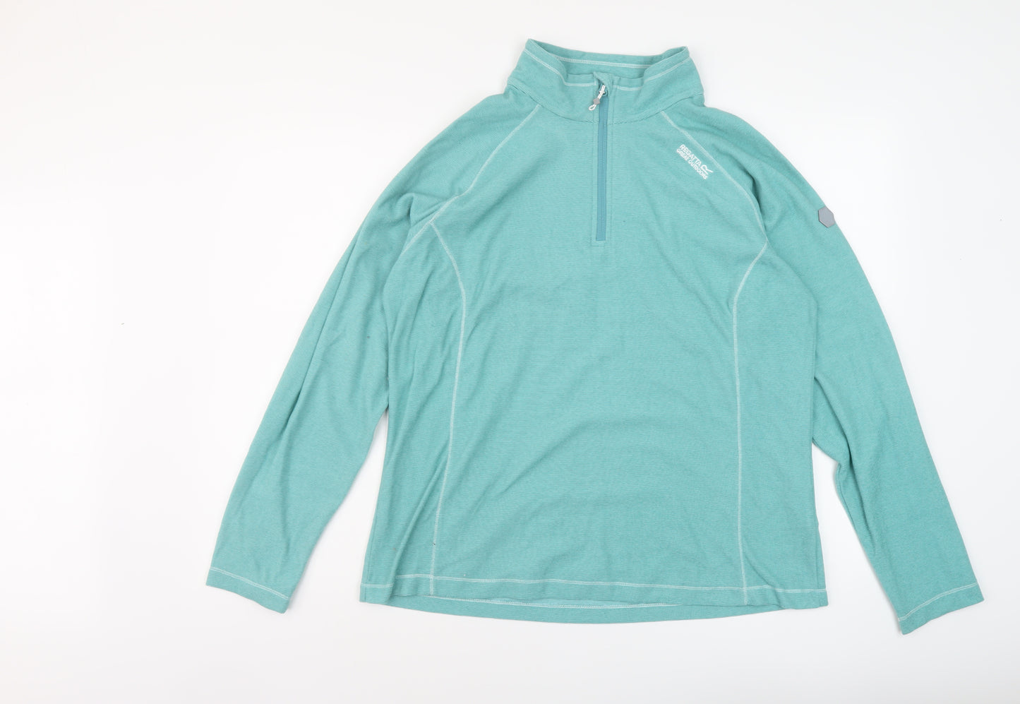 Regatta Womens Blue Polyester Pullover Sweatshirt Size 16 Zip