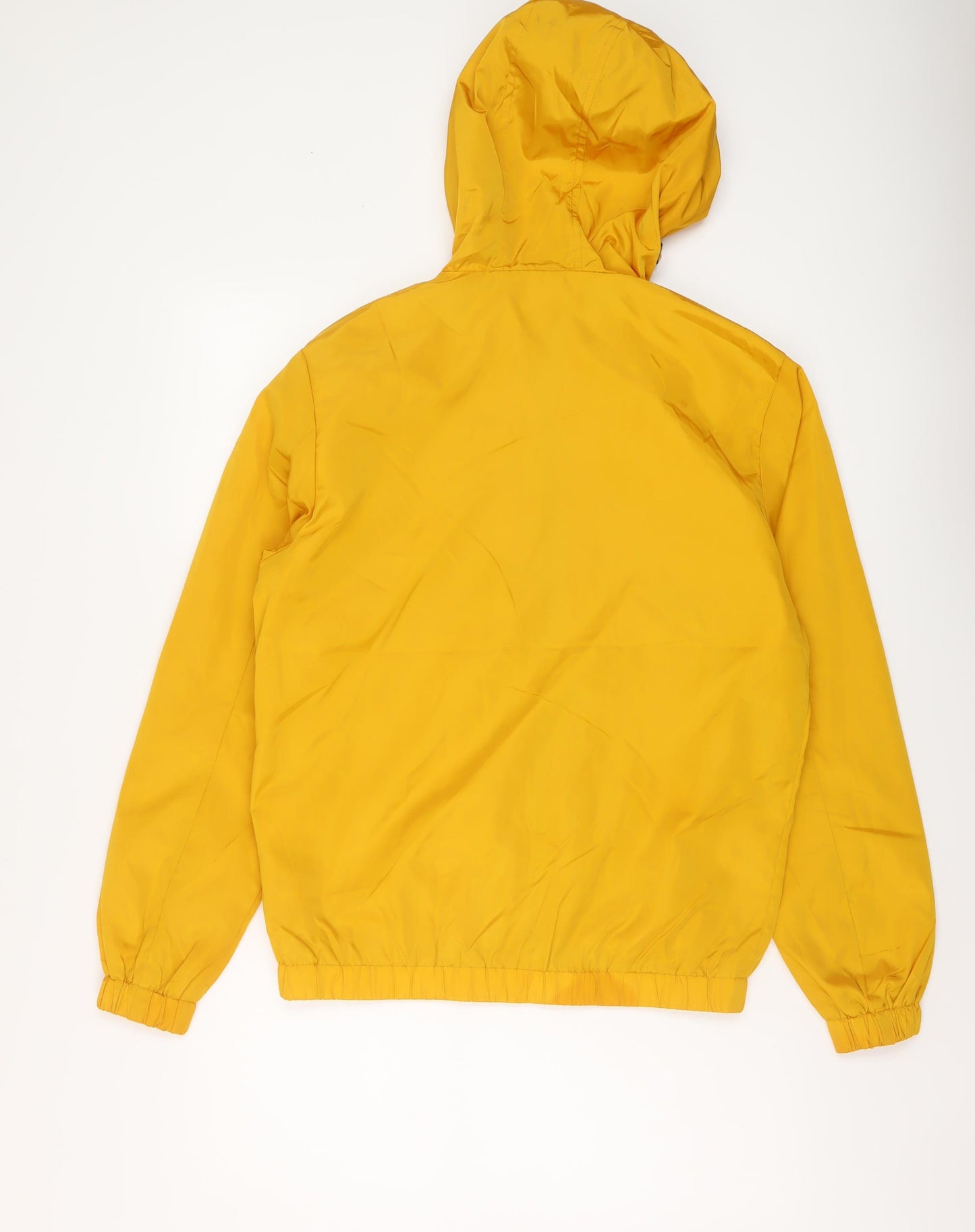 Noble Attire Mens Yellow Rain Coat Coat Size M Zip