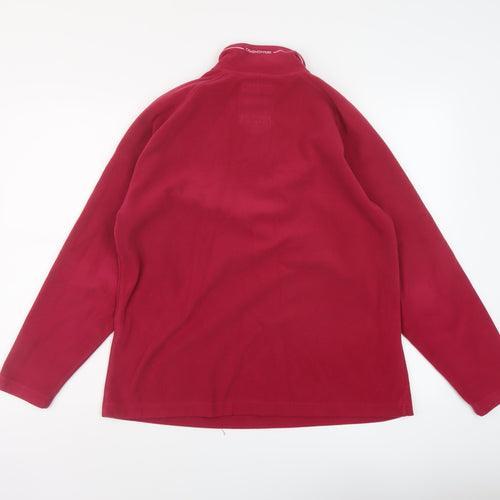 Craghoppers Womens Pink Polyester Pullover Sweatshirt Size 16 Zip