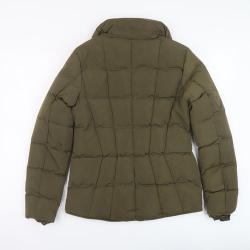 Tokyo Laundry Womens Green Puffer Jacket Jacket Size 8 Zip