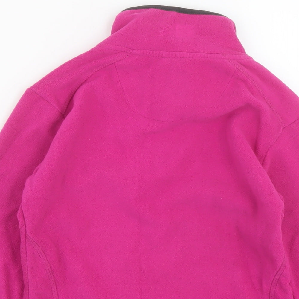 Karrimor Girls Pink Polyester Pullover Sweatshirt Size 9-10 Years Zip
