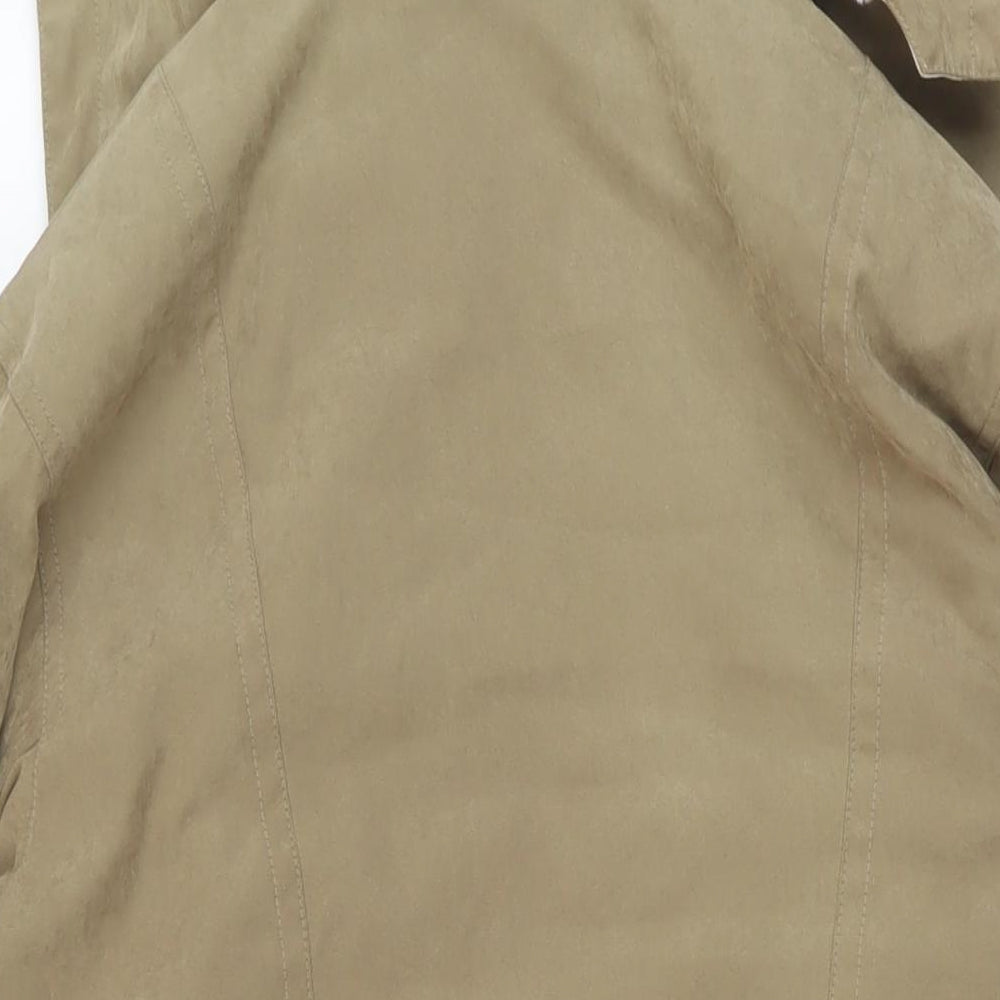 BHS Womens Green Parka Jacket Size 10 Zip