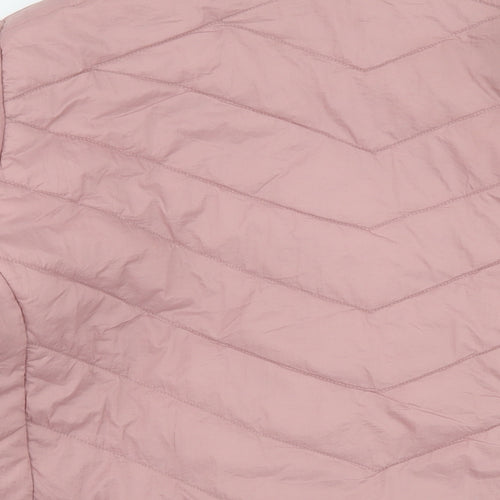 Oner Womens Pink Puffer Jacket Jacket Size 3XL Zip