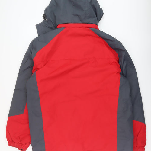 Kadite Mens Red Rain Coat Coat Size L Zip