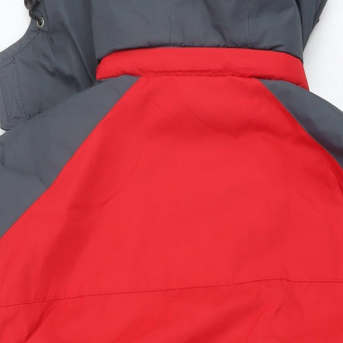 Kadite Mens Red Rain Coat Coat Size L Zip