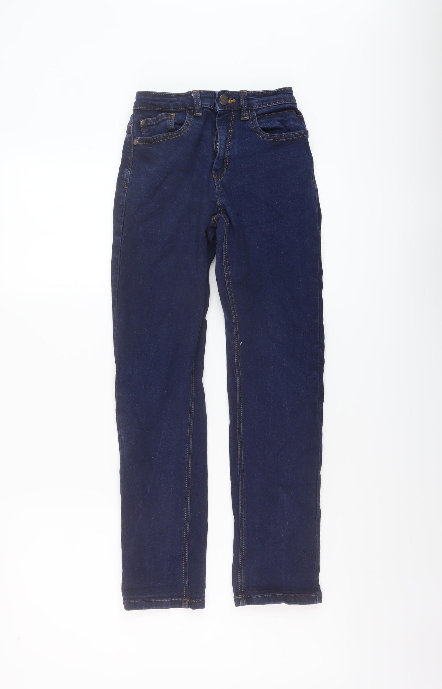 NEXT Boys Blue Cotton Straight Jeans Size 10 Years Regular Button