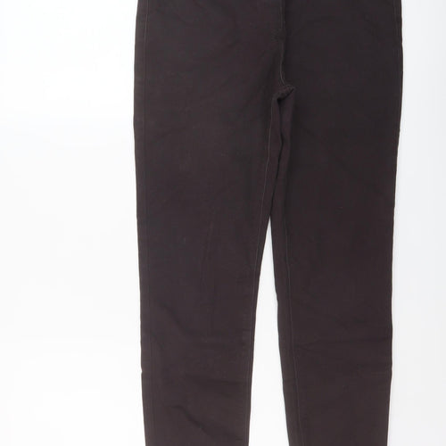 M&Co Womens Brown Cotton Jegging Jeans Size 12 L28 in Regular