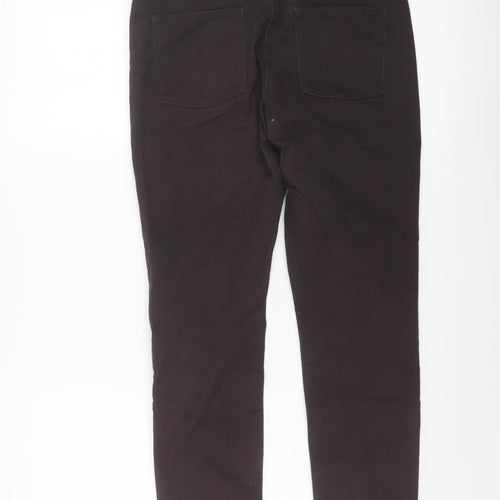 M&Co Womens Brown Cotton Jegging Jeans Size 12 L28 in Regular