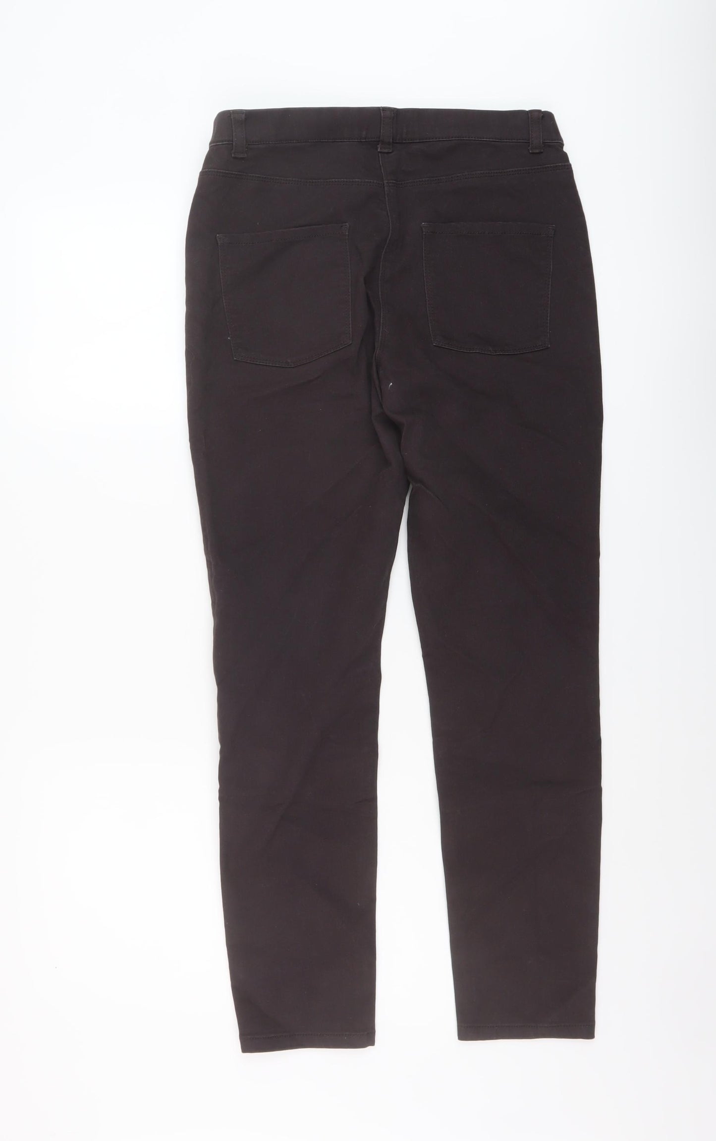 M&Co Womens Brown Cotton Jegging Jeans Size 12 L28 in Regular