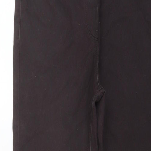 M&Co Womens Brown Cotton Jegging Jeans Size 12 L28 in Regular