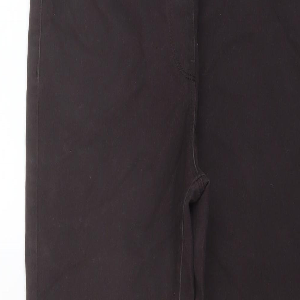 M&Co Womens Brown Cotton Jegging Jeans Size 12 L28 in Regular