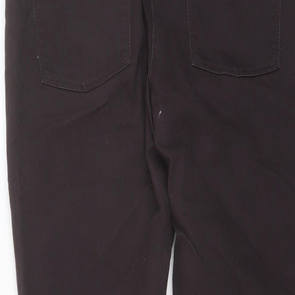 M&Co Womens Brown Cotton Jegging Jeans Size 12 L28 in Regular