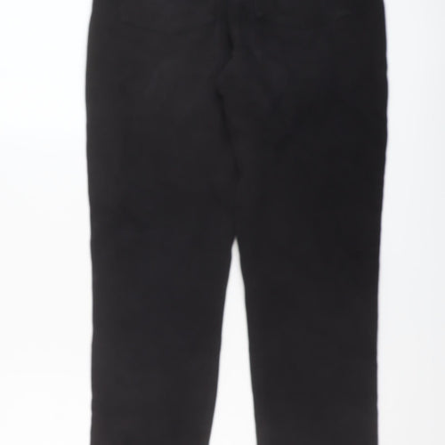 COLLUSION Womens Black Cotton Mom Jeans Size 6 L29 in Regular Button