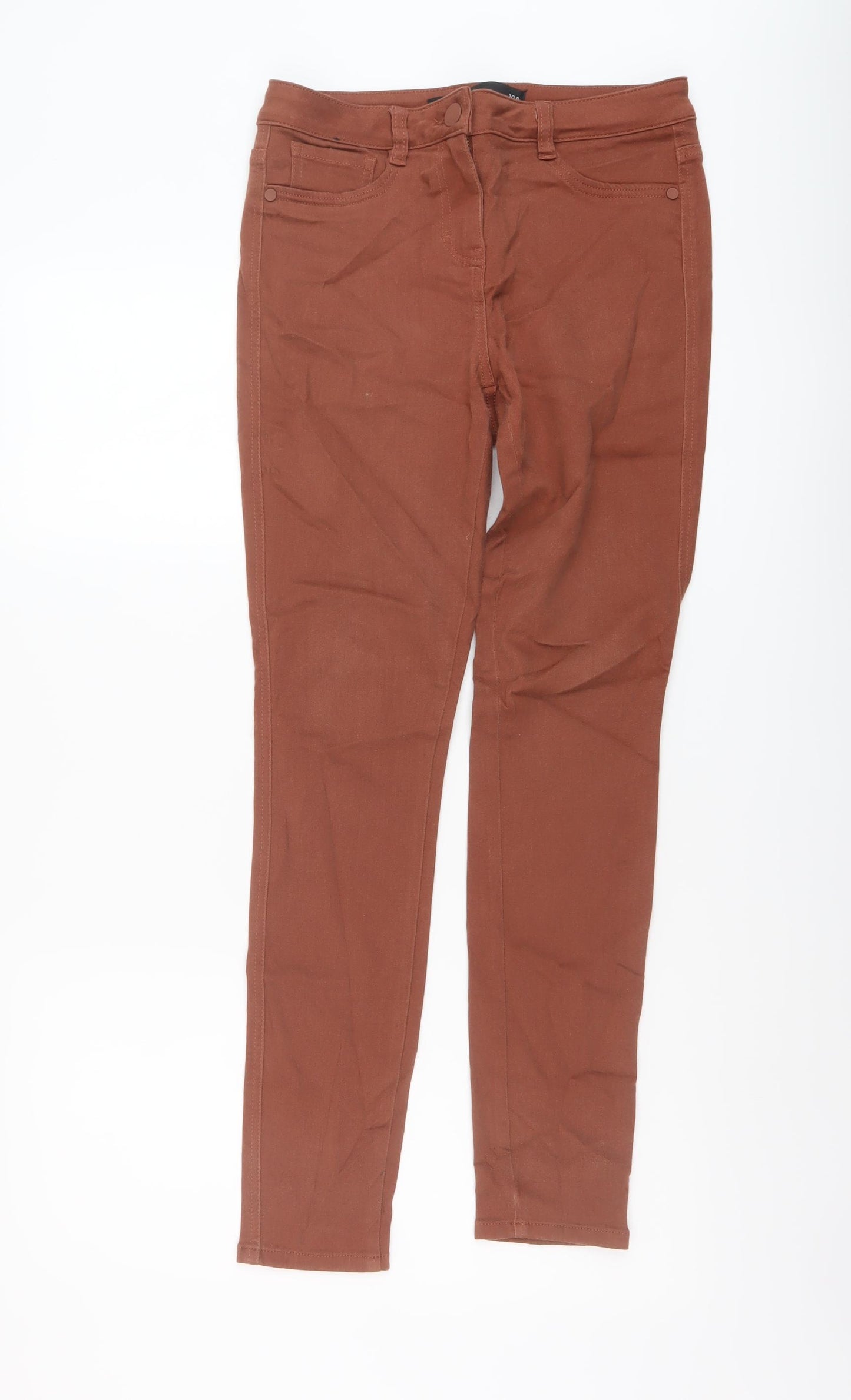 NEXT Womens Beige Cotton Jegging Jeans Size 10 L29 in Regular Button