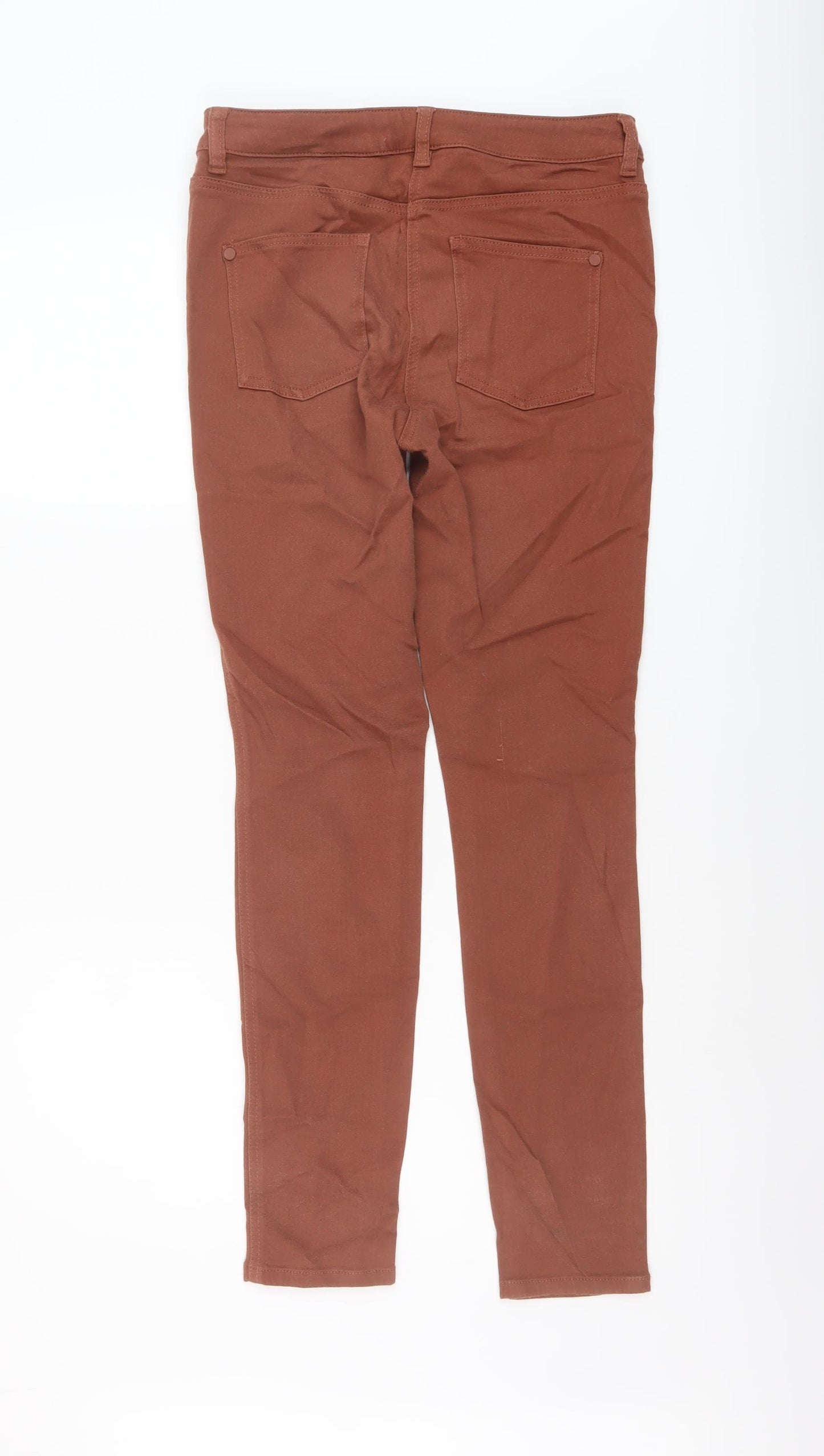 NEXT Womens Beige Cotton Jegging Jeans Size 10 L29 in Regular Button