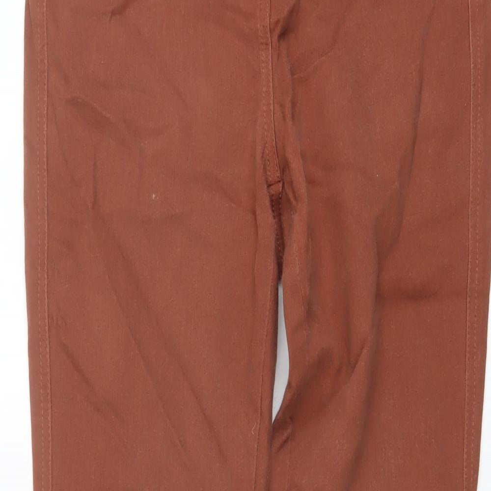 NEXT Womens Beige Cotton Jegging Jeans Size 10 L29 in Regular Button