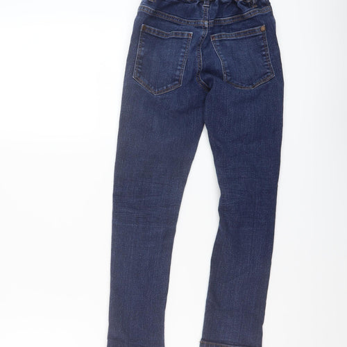 NEXT Boys Blue Cotton Skinny Jeans Size 8 Years Regular Button