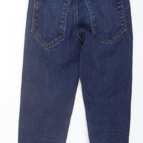 NEXT Boys Blue Cotton Skinny Jeans Size 8 Years Regular Button