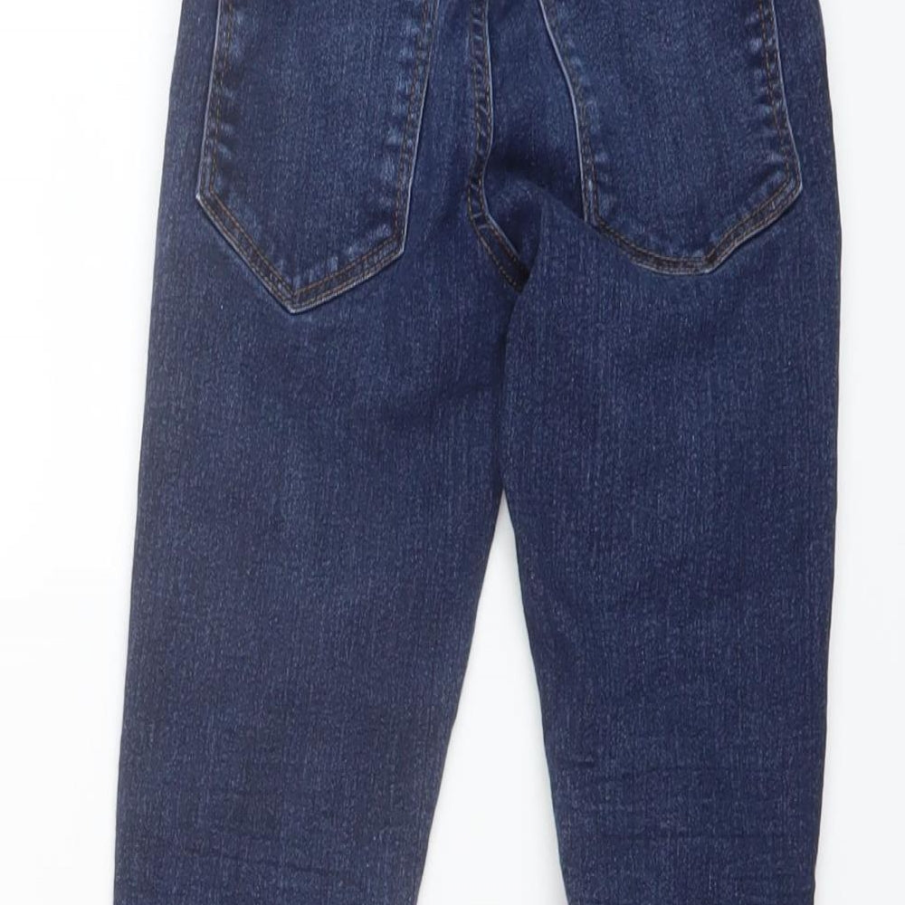 NEXT Boys Blue Cotton Skinny Jeans Size 8 Years Regular Button