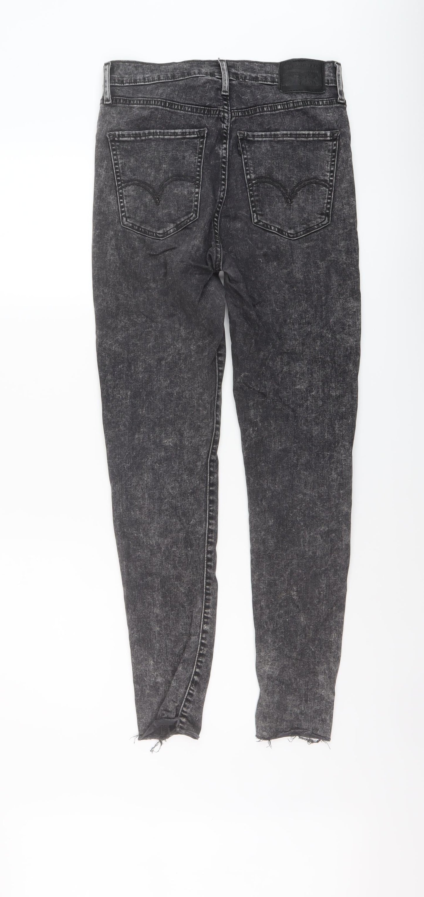 Levi's Womens Grey Cotton Skinny Jeans Size 28 in L28 in Regular Button