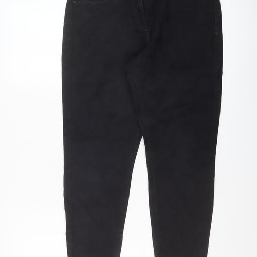Marks and Spencer Womens Black Cotton Jegging Jeans Size 10 L24 in Regular Button
