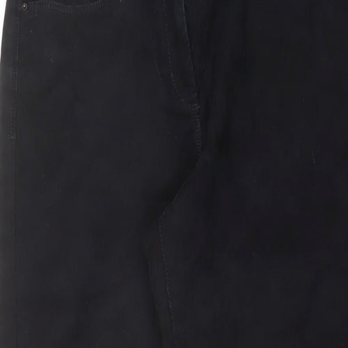 Marks and Spencer Womens Black Cotton Jegging Jeans Size 10 L24 in Regular Button