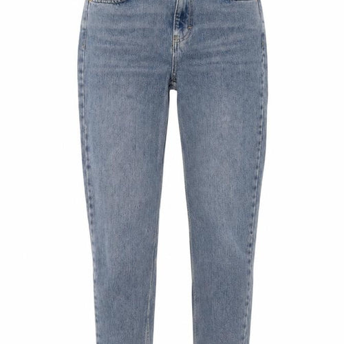 Topshop Womens Blue Cotton Mom Jeans Size 28 in L26 in Regular Button