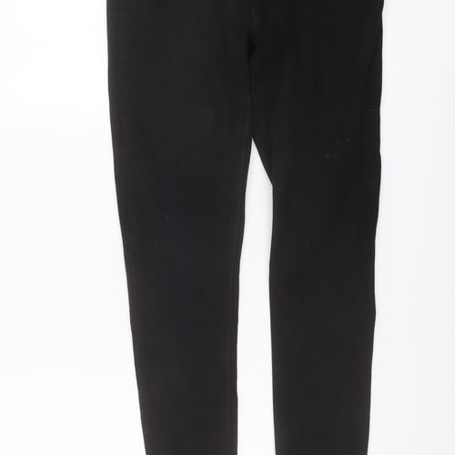George Womens Black Cotton Skinny Jeans Size 12 L27 in Regular Button