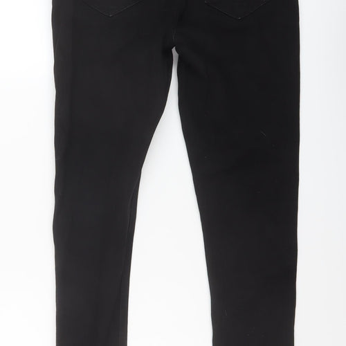 George Womens Black Cotton Skinny Jeans Size 12 L27 in Regular Button