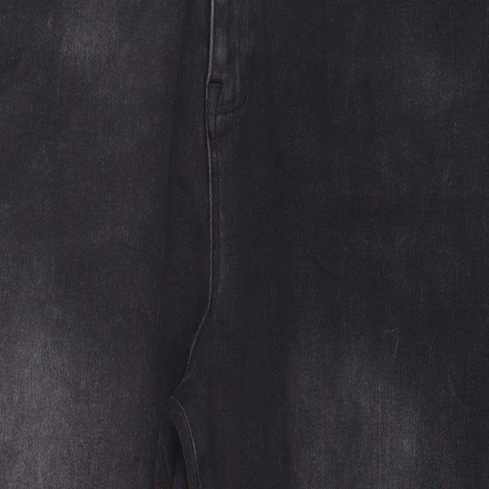 George Womens Black Cotton Mom Jeans Size 24 L27 in Regular Button