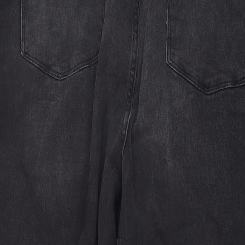 George Womens Black Cotton Mom Jeans Size 24 L27 in Regular Button