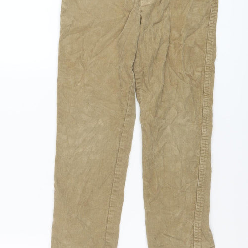 John Lewis Boys Brown Cotton Straight Jeans Size 6 Years Regular Button