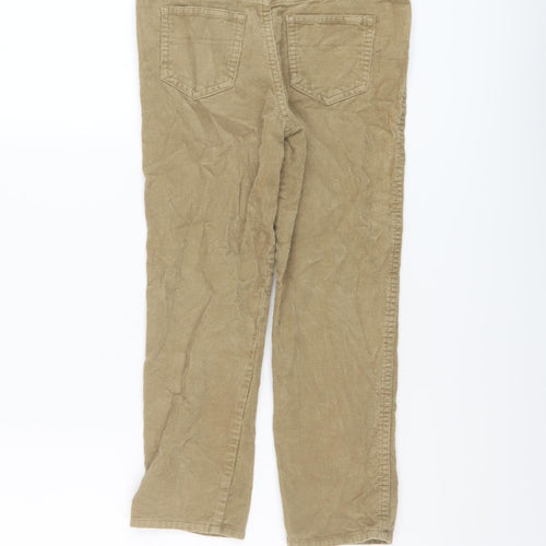 John Lewis Boys Brown Cotton Straight Jeans Size 6 Years Regular Button