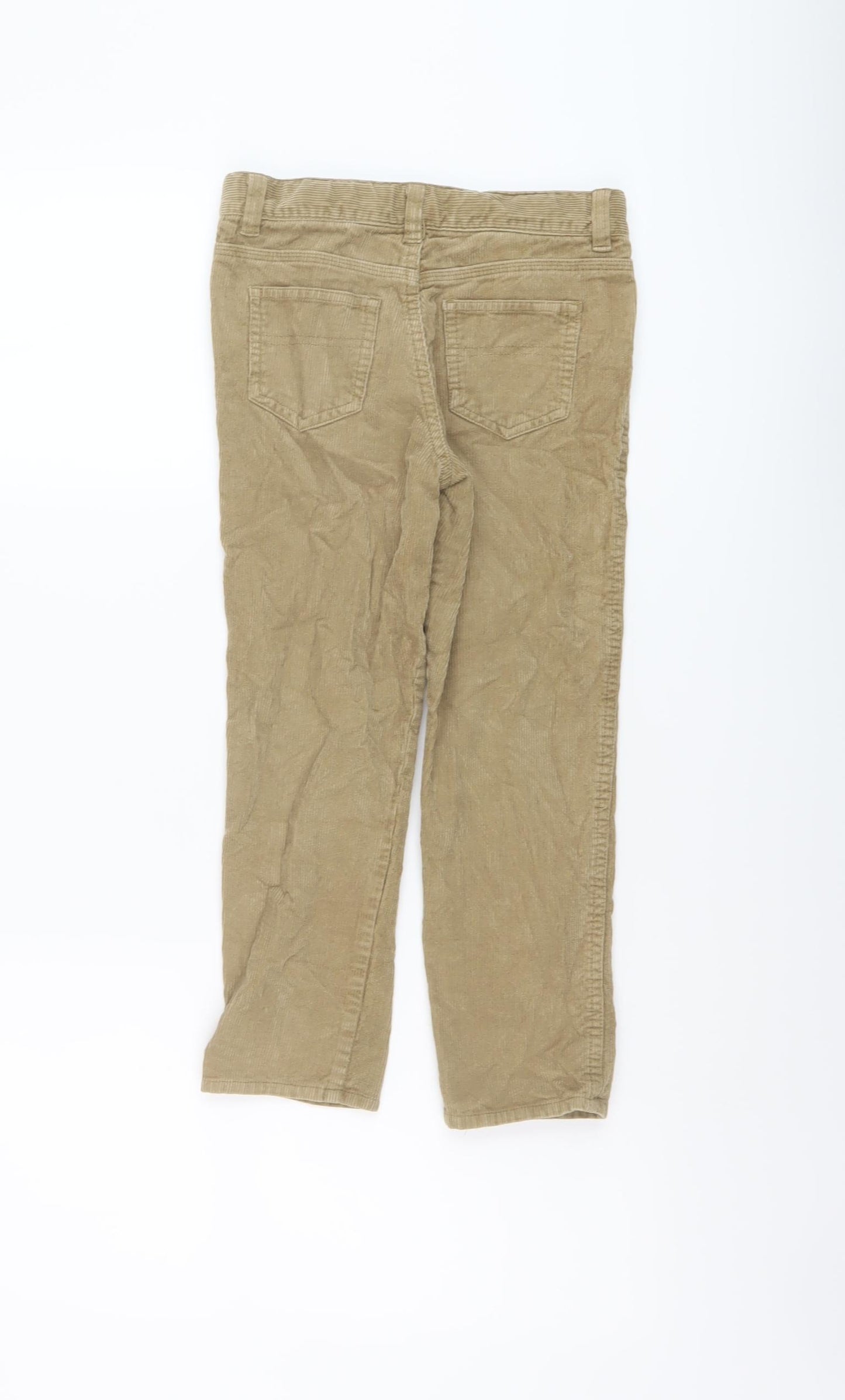 John Lewis Boys Brown Cotton Straight Jeans Size 6 Years Regular Button