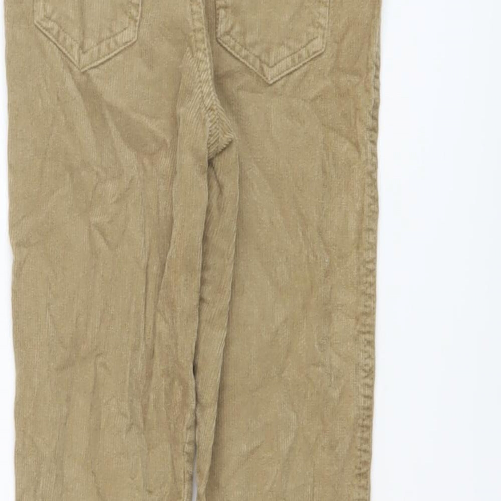John Lewis Boys Brown Cotton Straight Jeans Size 6 Years Regular Button