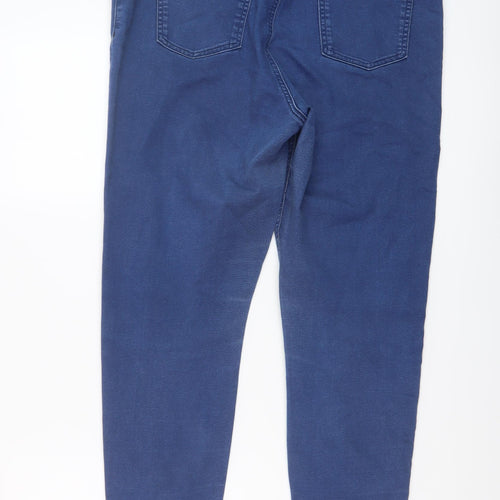 Marks and Spencer Womens Blue Cotton Jegging Jeans Size 16 L27 in Regular