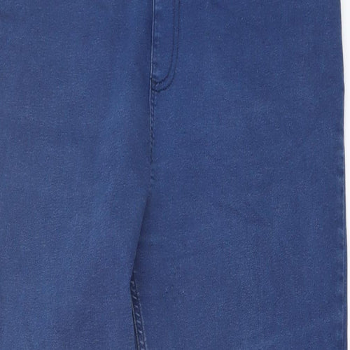 Marks and Spencer Womens Blue Cotton Jegging Jeans Size 16 L27 in Regular
