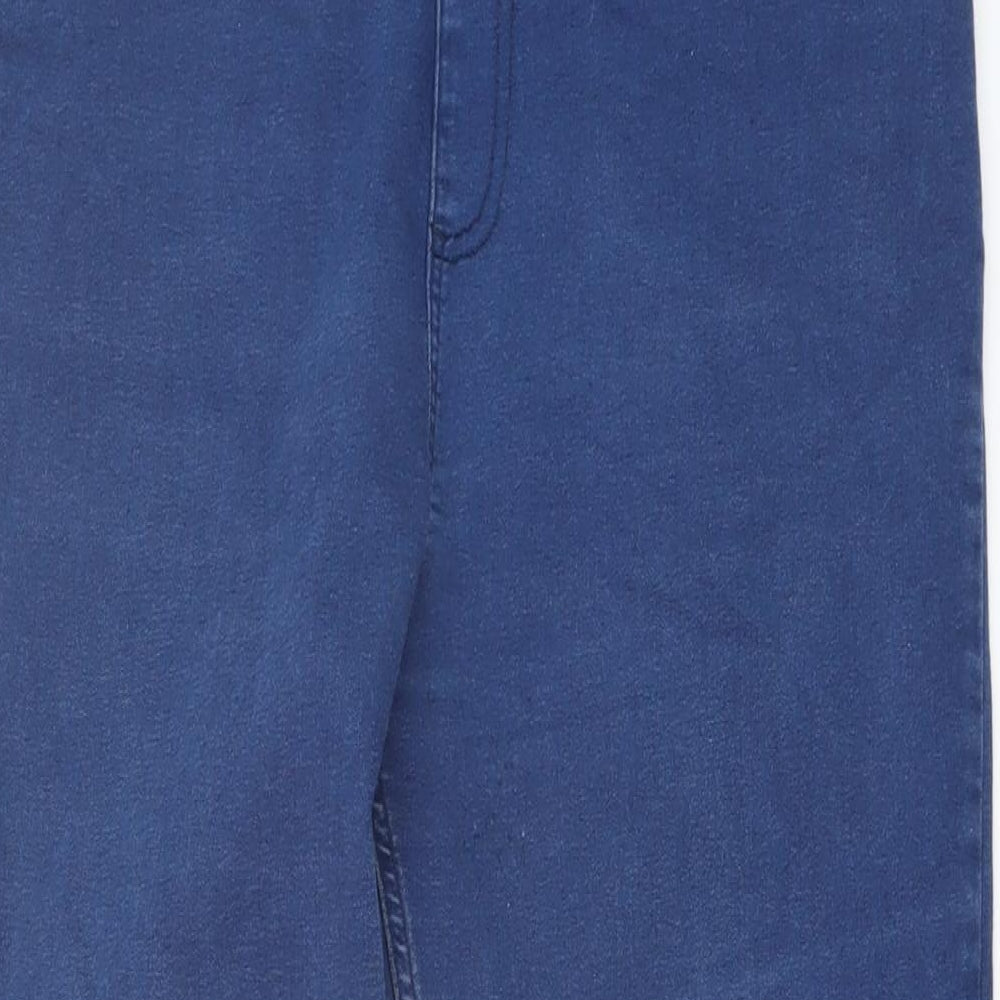 Marks and Spencer Womens Blue Cotton Jegging Jeans Size 16 L27 in Regular