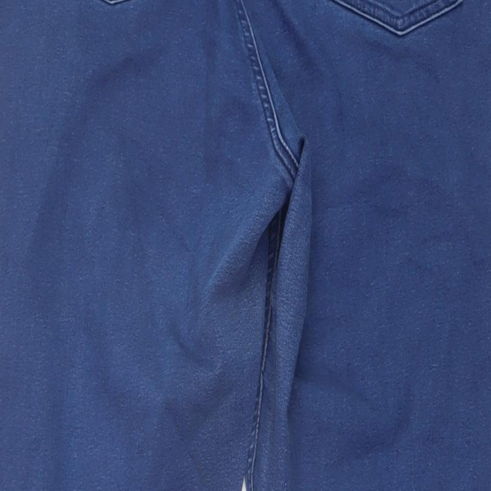 Marks and Spencer Womens Blue Cotton Jegging Jeans Size 16 L27 in Regular
