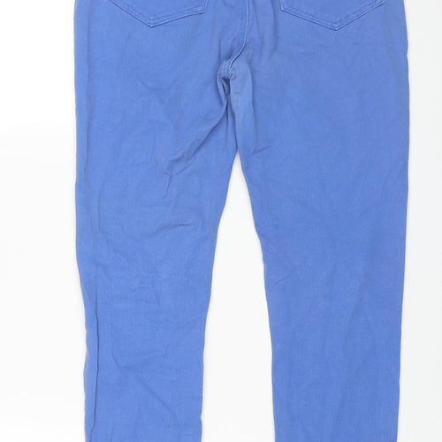 Miso Womens Blue Cotton Skinny Jeans Size 10 L30 in Regular Zip